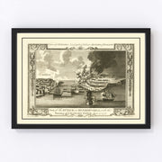 Bunker Hill Vintage Map 1781