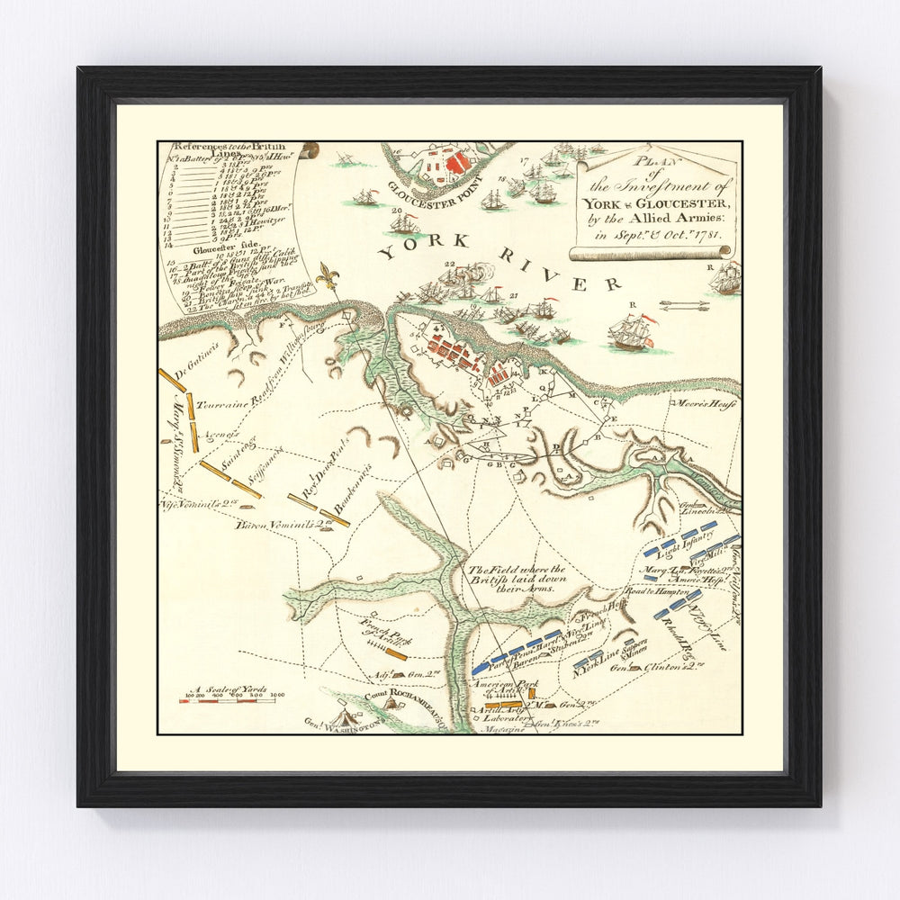 Gloucester Vintage Map 1785