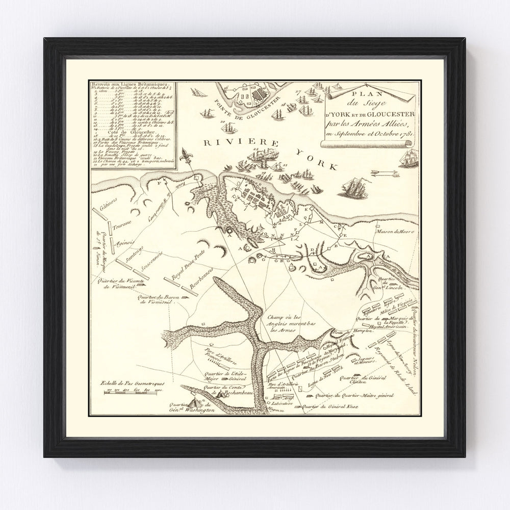 Gloucester Vintage Map 1787