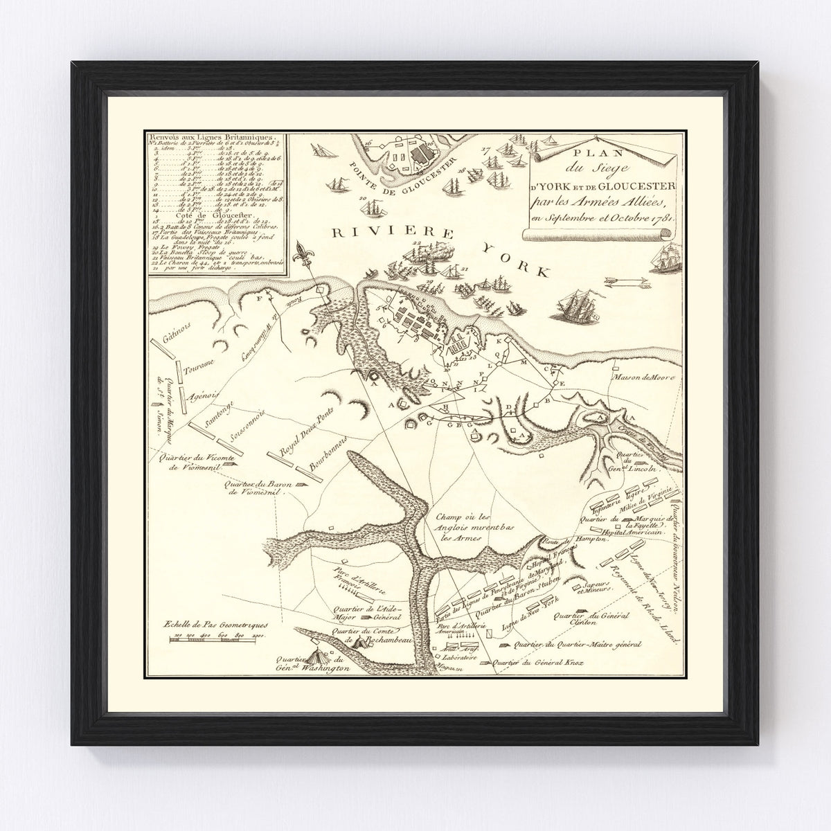 Gloucester Vintage Map 1787