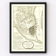 Charleston Vintage Map 1787
