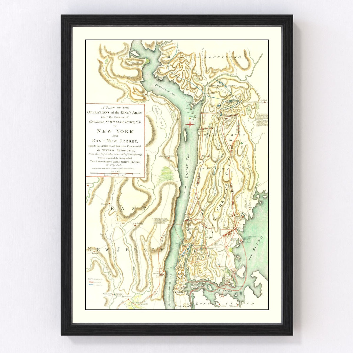 New York Vintage Map 1793