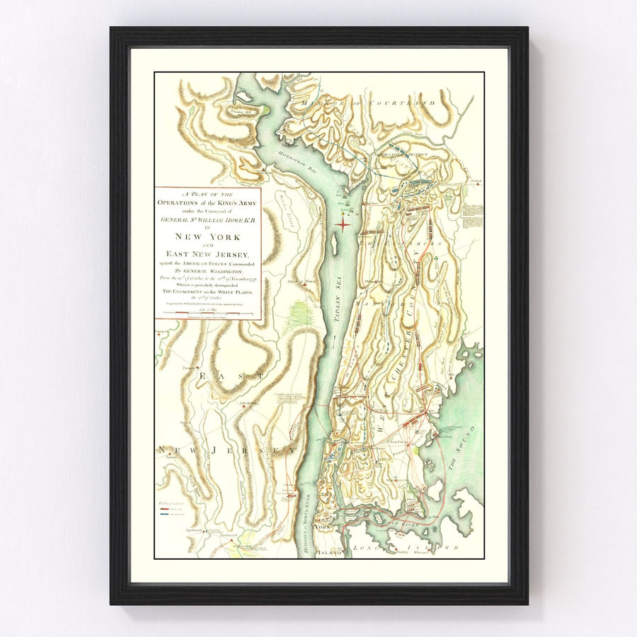 New York Vintage Map 1793