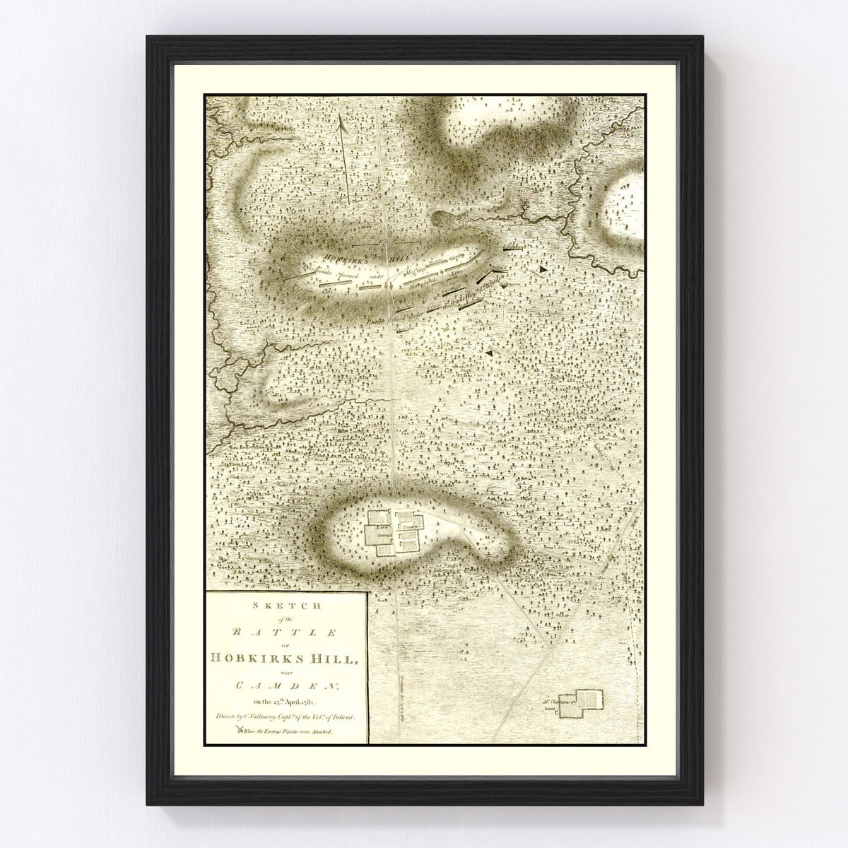 Hobkirks Hill Vintage Map 1794