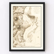 Fort Clinton Vintage Map 1794