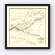 Columbus Kentucky Vintage Map 1862