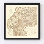 Atlanta Vintage Map 1875
