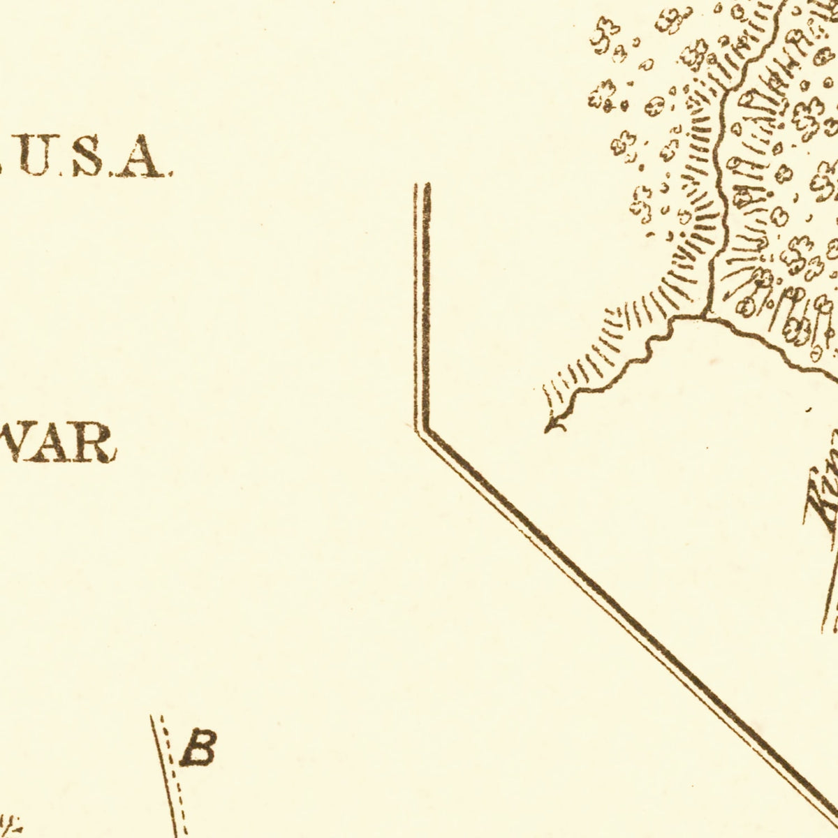 Restored historic details from the 1877 region map of County, Kentucky