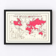 United States Vintage Map 1914