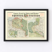 Germany Vintage Map 1915