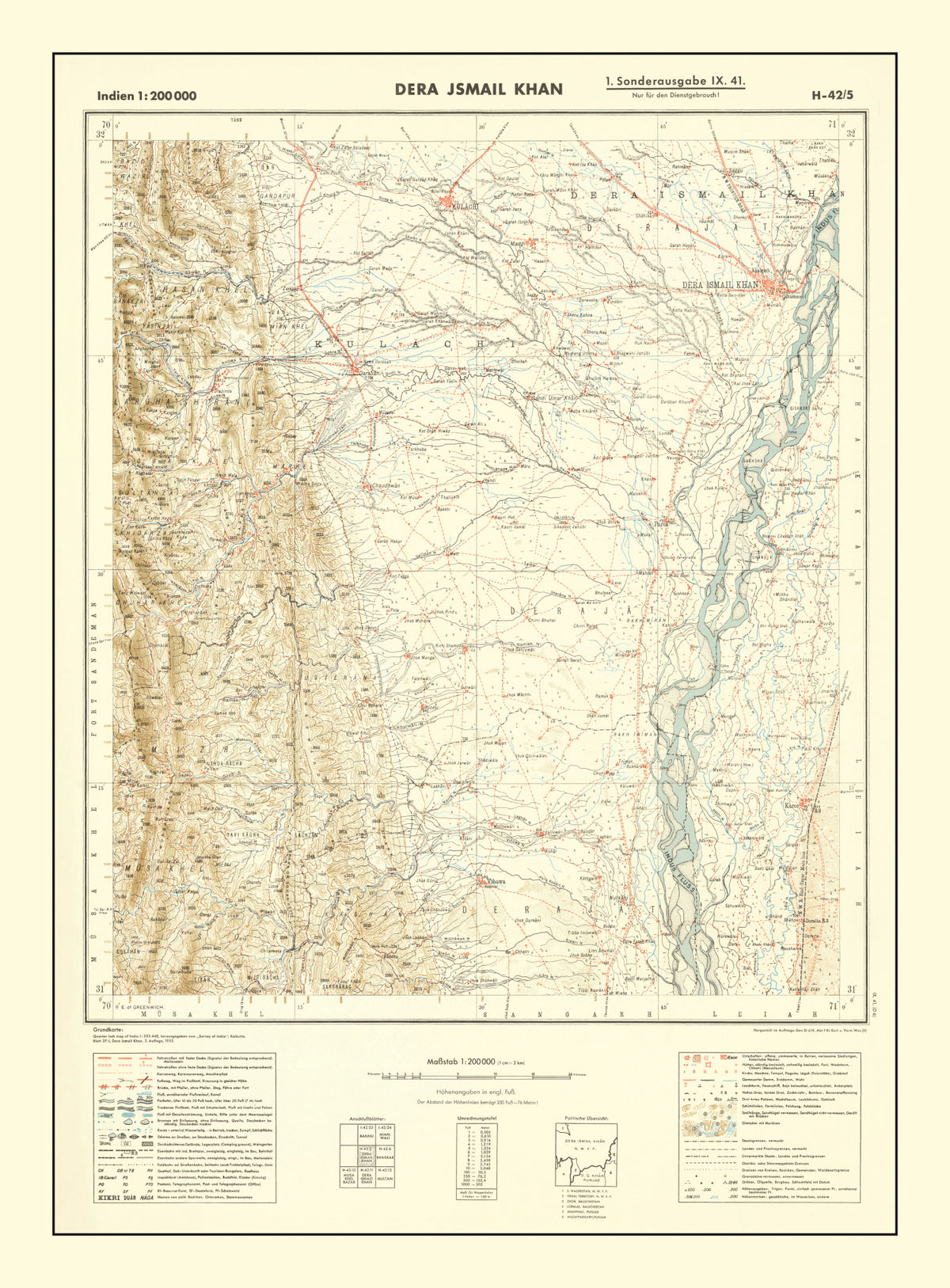 Preview of Vintage World War II India Map 1932