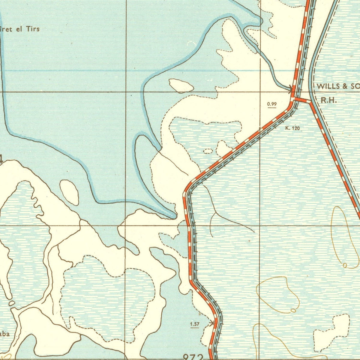 Restored historic details from the 1934 region map of County