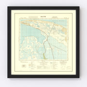 Egypt Vintage Map 1934