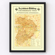 Germany Vintage Map 1934