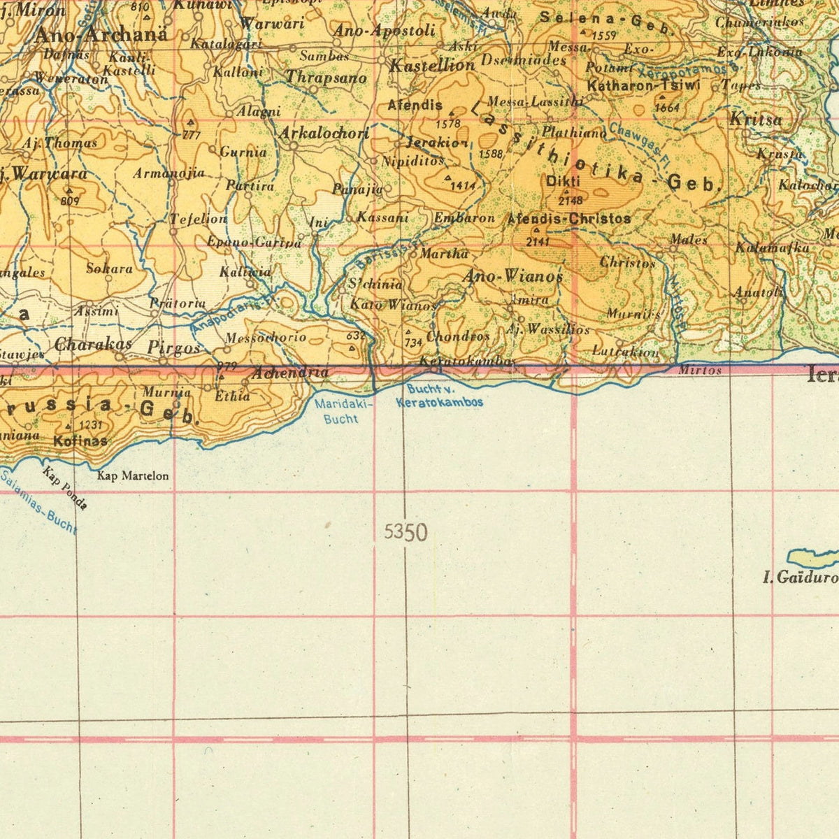 Restored historic details from the 1941 region map of County