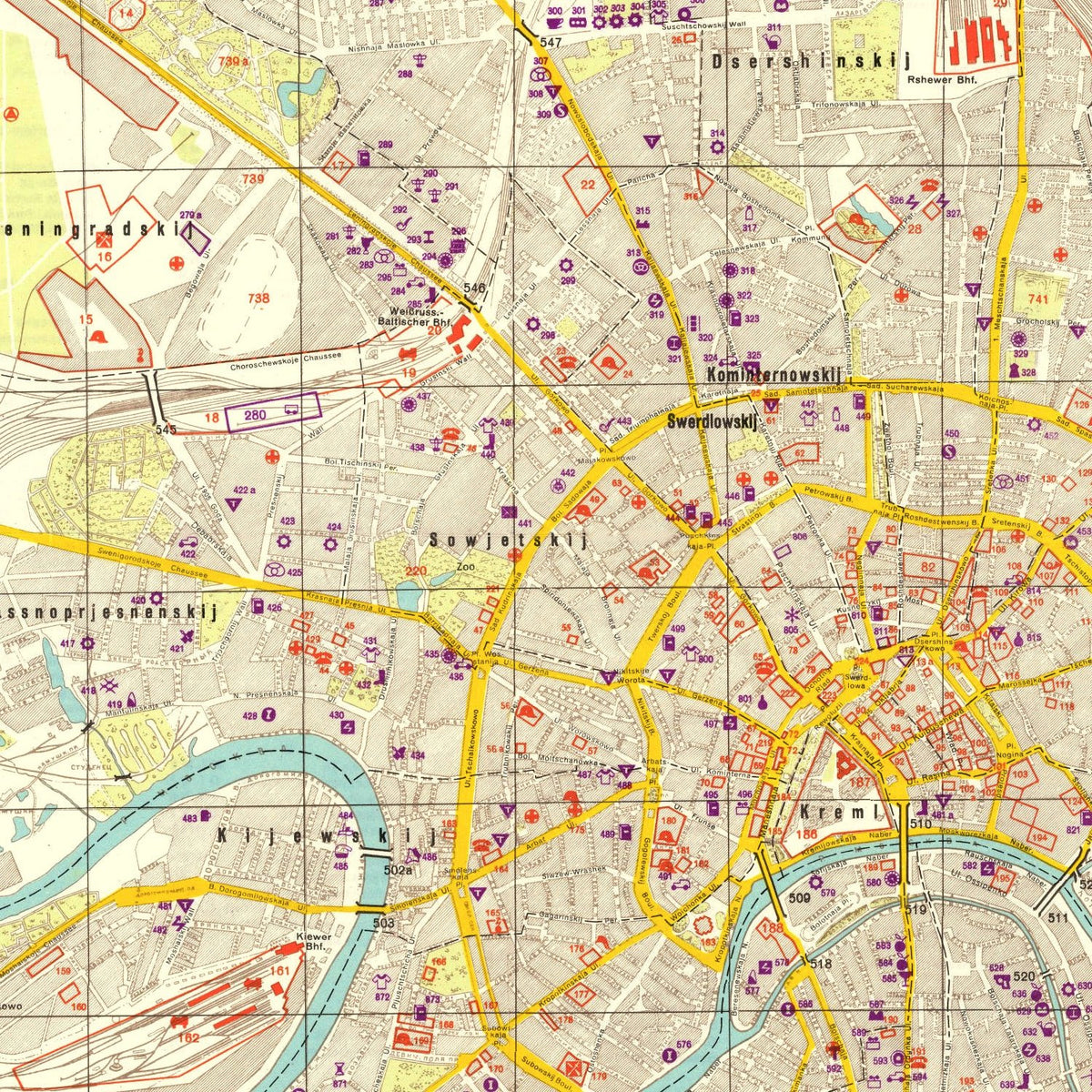 Restored historic details from the 1941 region map of County