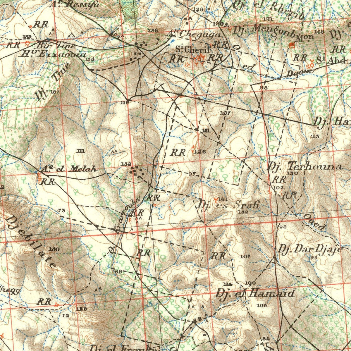 Restored historic details from the 1941 region map of County