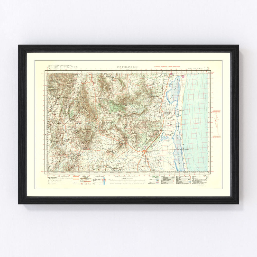 Africa Vintage Map 1941