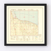 North Africa Vintage Map 1942