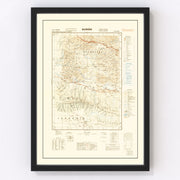 Iran Vintage Map 1942