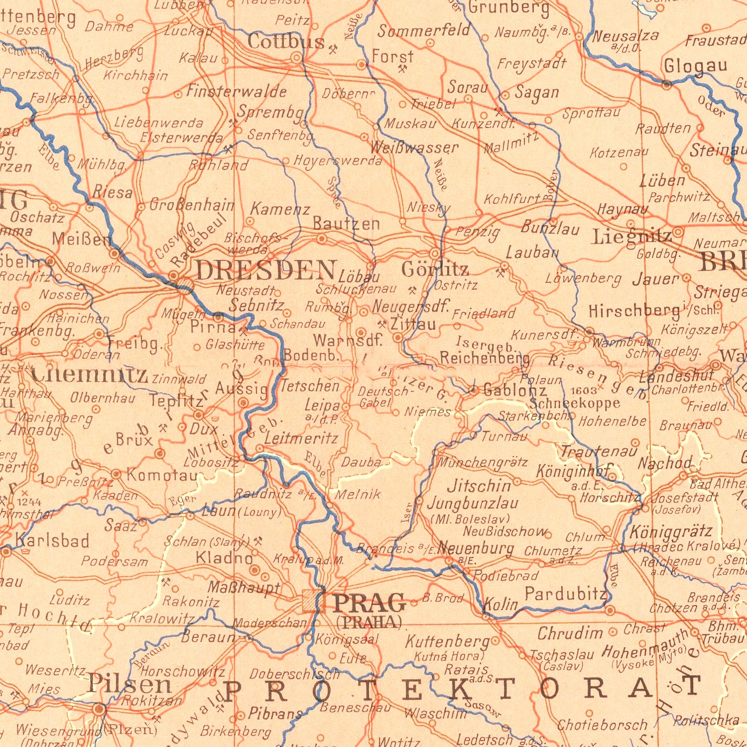 Restored historic details from the 1942 region map of County
