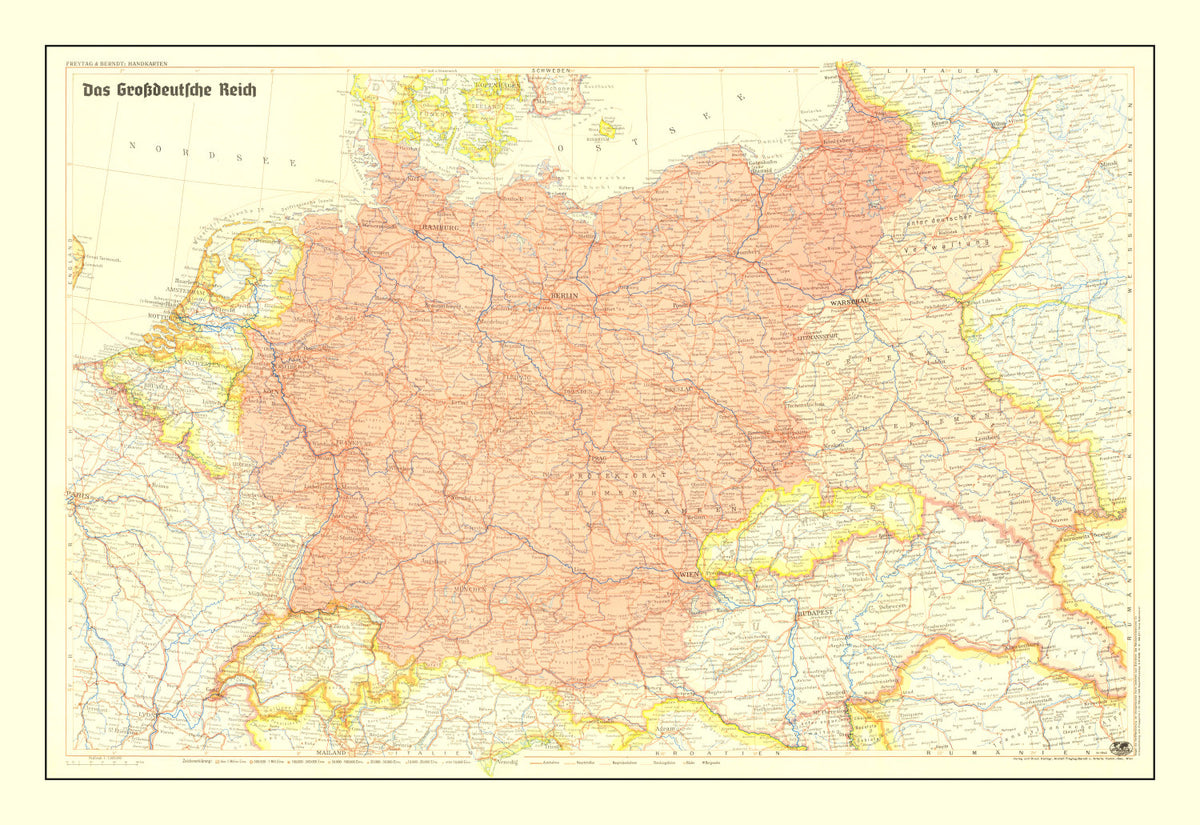 Preview of Vintage Germany World War II Map 1942