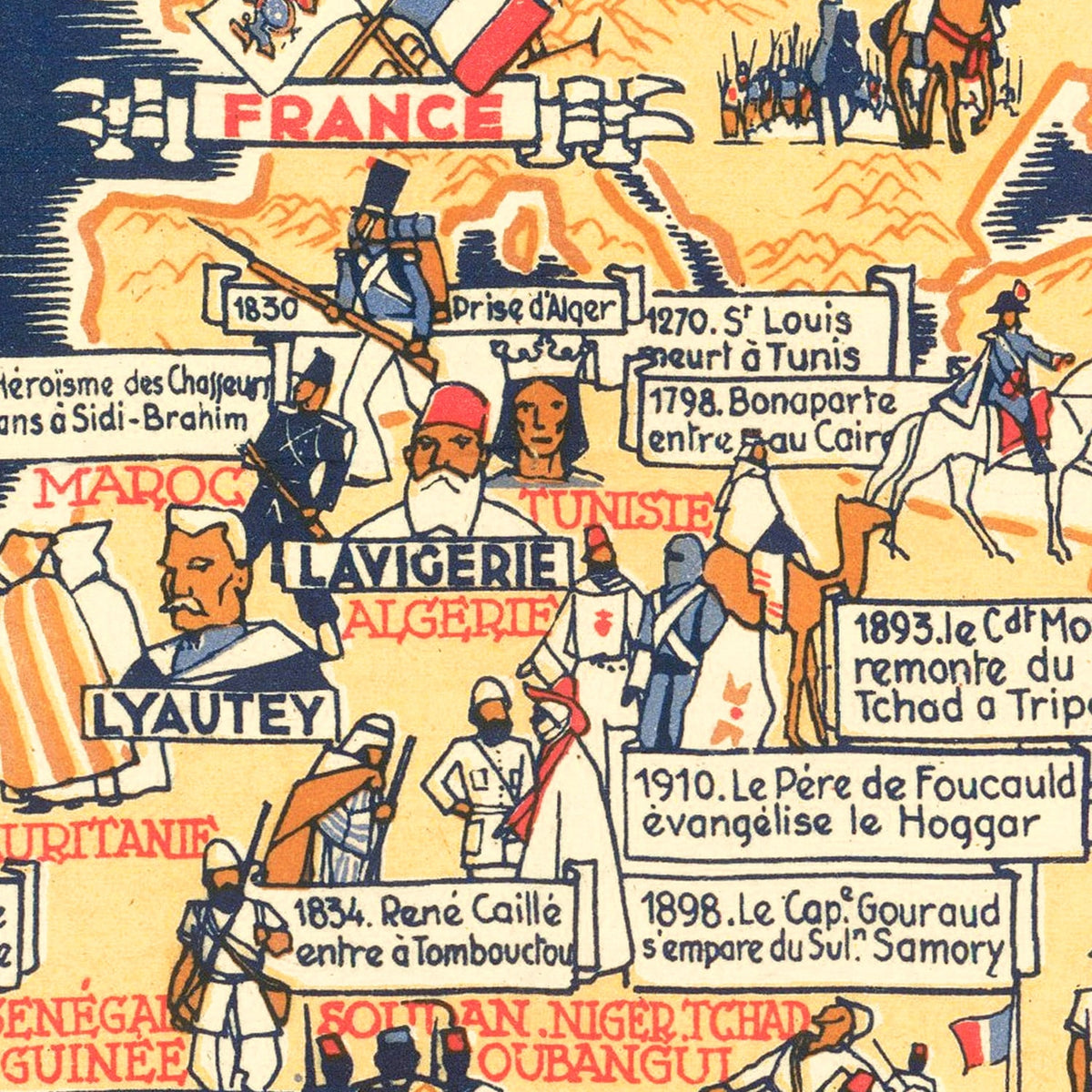 Restored historic details from the 1942 world map of County