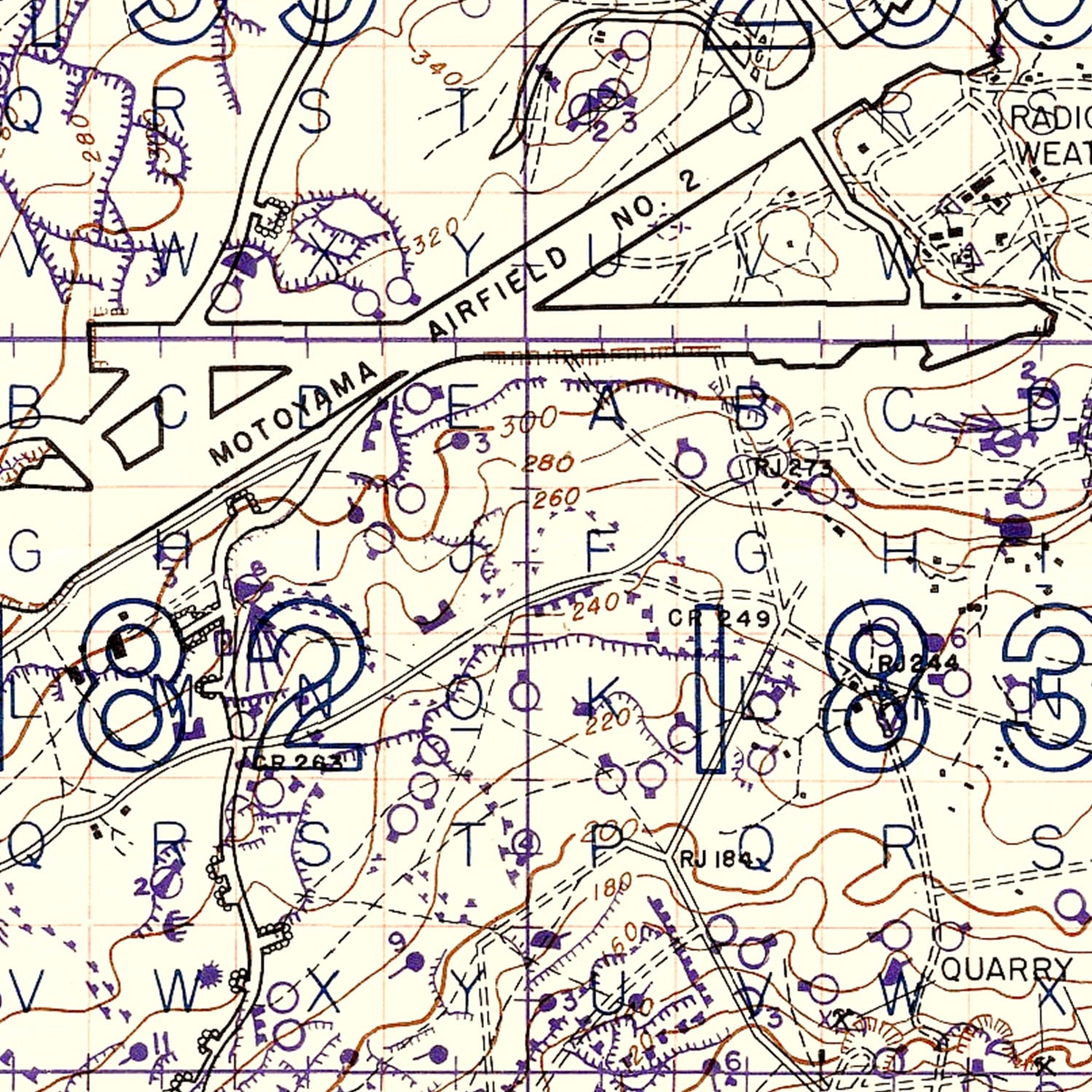 Restored historic details from the 1944 region map of County