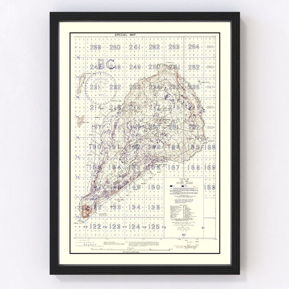 Japan Vintage Map 1944