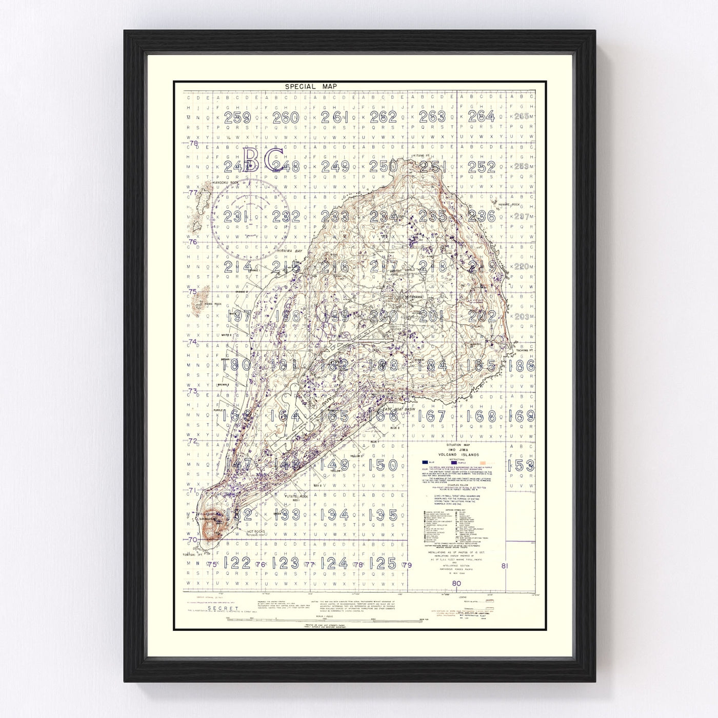 Japan Vintage Map 1944
