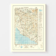 old military map
