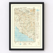 Greece Vintage Map 1944