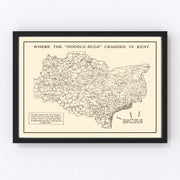 Kent Vintage Map 1944