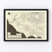 Italy Vintage Map 1944