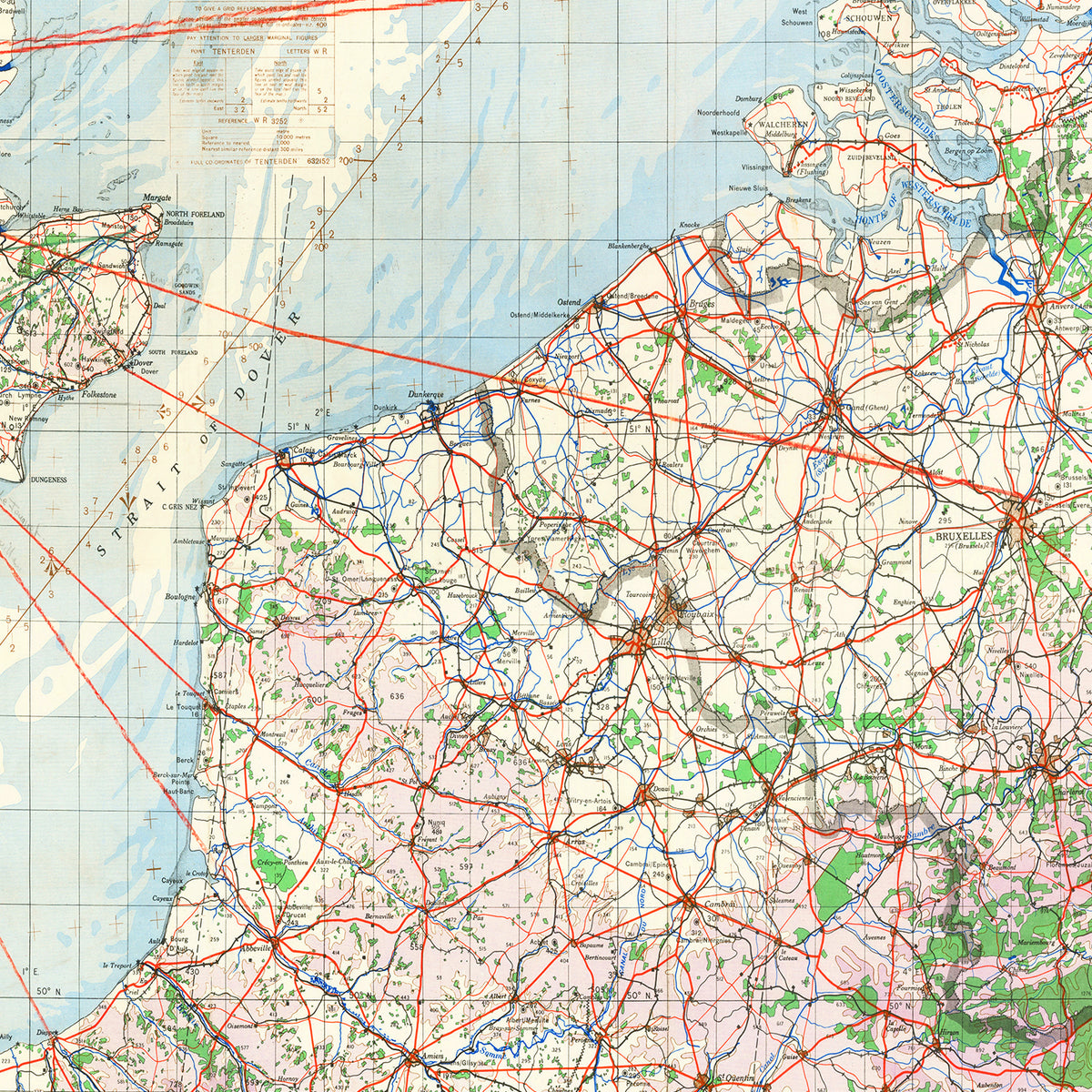 Restored historic details from the 1944 region map of County