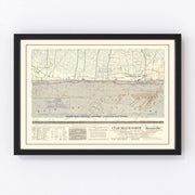 Utah Beach Vintage Map 1944