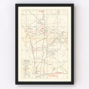 Okinawa Vintage Map 1945