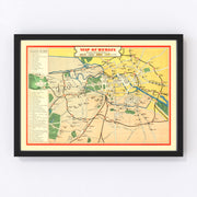Berlin Vintage Map 1945