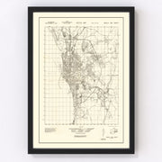 Manila Vintage Map 1945