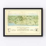 Japan Vintage Map 1945