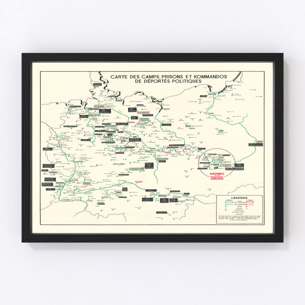 Germany Vintage Map 1946