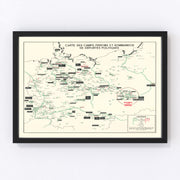 Germany Vintage Map 1946