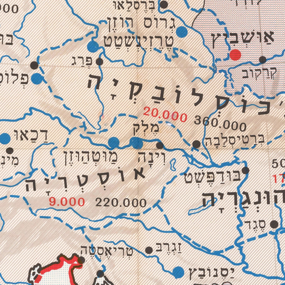 Restored historic details from the 1972 continent map of County
