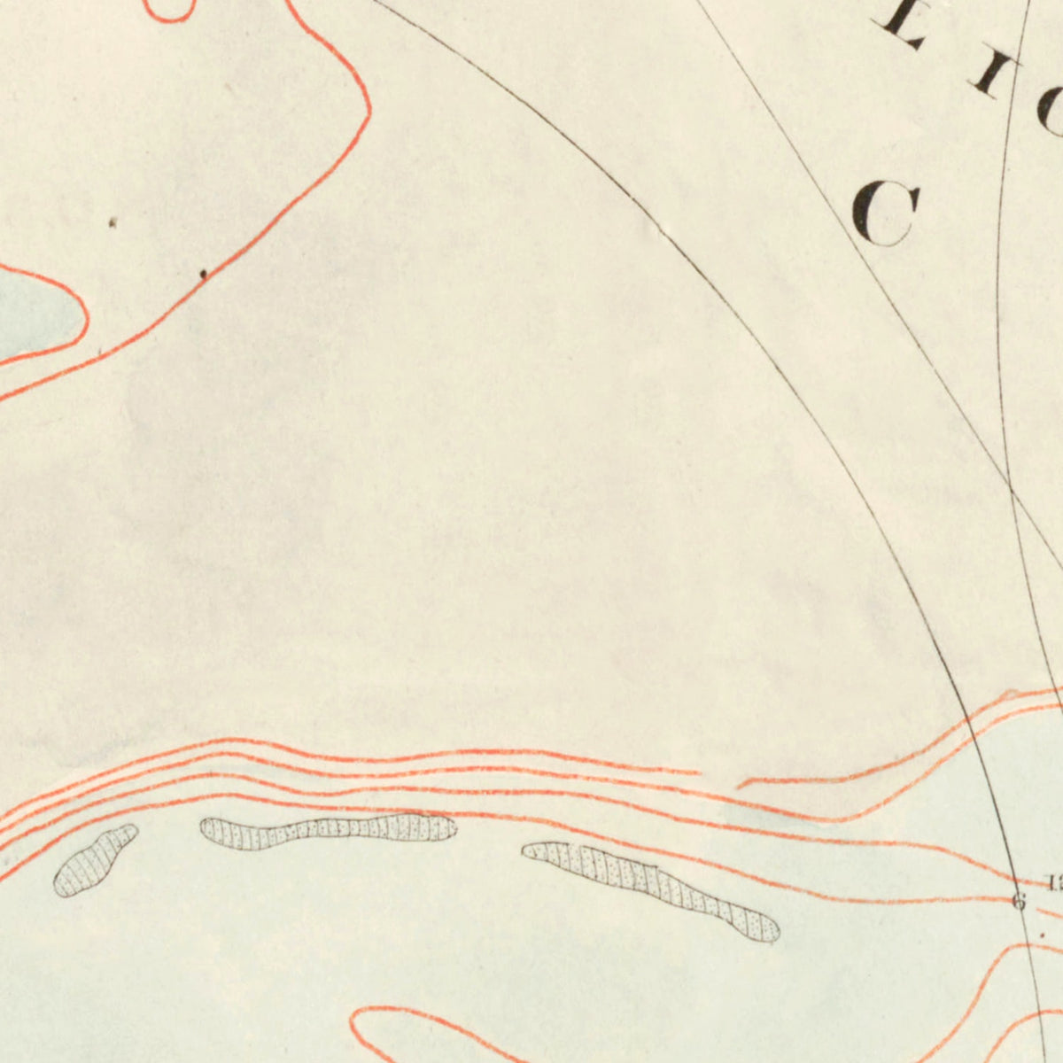 Restored historic details from the 1861 misc. attraction map of County, South Carolina