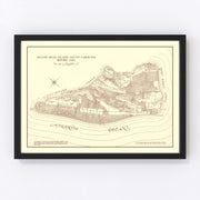 Hilton Head Island Vintage Map 1861
