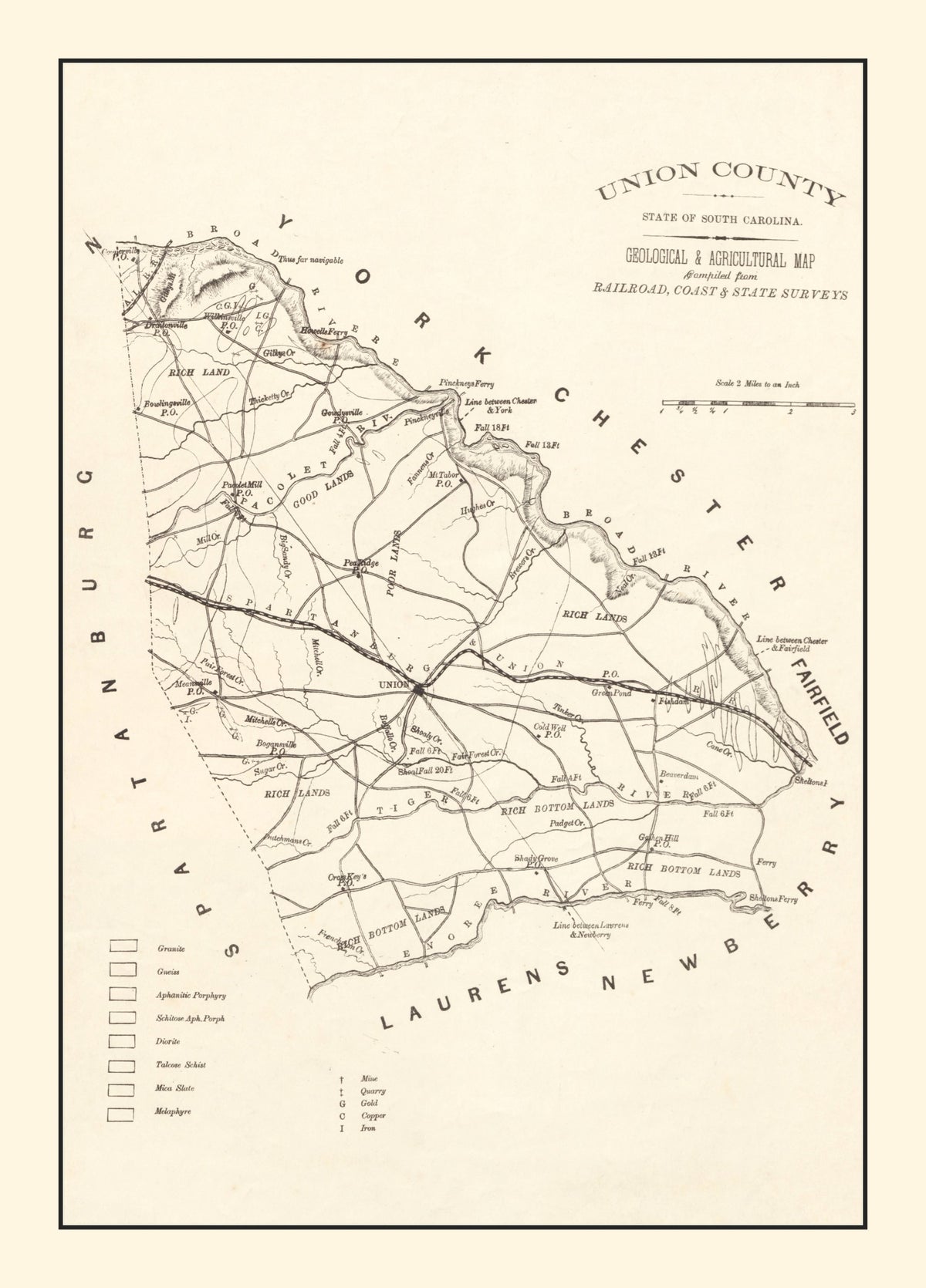 Preview of Vintage Map of Union County, South Carolina 1873