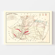 map of Kershaw Count
