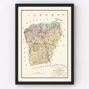 Oconee County Vintage Map 1880