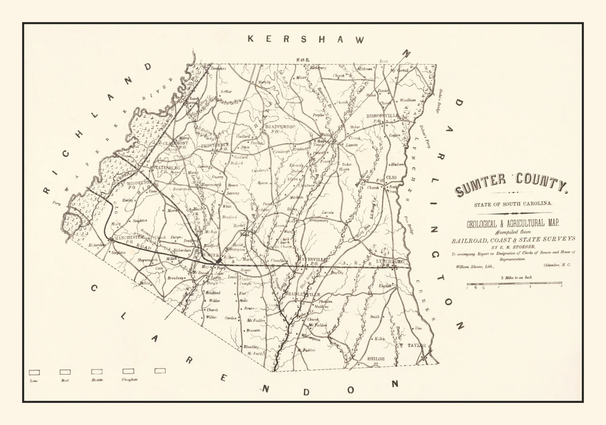 Preview of Vintage Map of Sumter County, South Carolina 1880