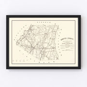 Sumter County Vintage Map 1880